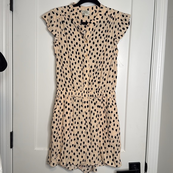 Kate Spade New York Leopard Dot Crepe Romper - 4 - Picture 6 of 7